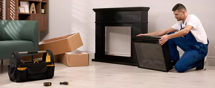 Old Rusted Metal Fireplace Repair And Replacement in Johnston, IA