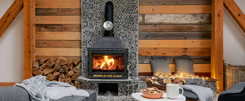 Thelin Hearth Products Direct Vent Gas Stove Fireplace Inspection in Johnston, Iowa